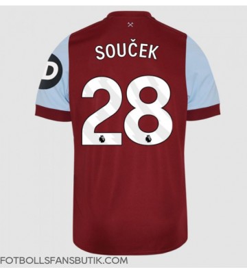 West Ham United Tomas Soucek #28 Replika Hemmatröja 2023-24 Kortärmad